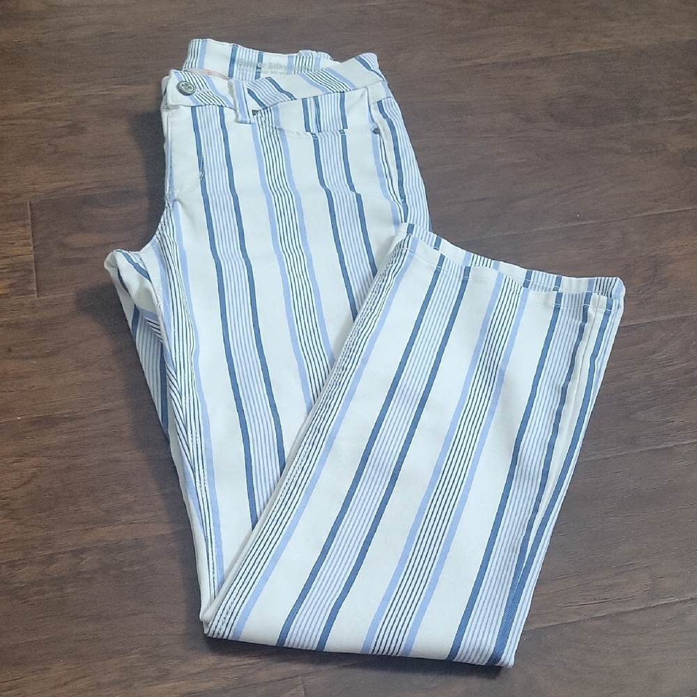 Striped Blue and White Pants